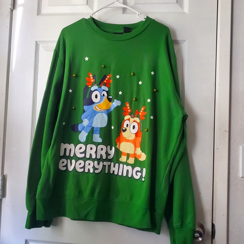Bluey Christmas Jingle Bell Sweatshirt